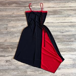 90s Vampy Goth Midi Dress
